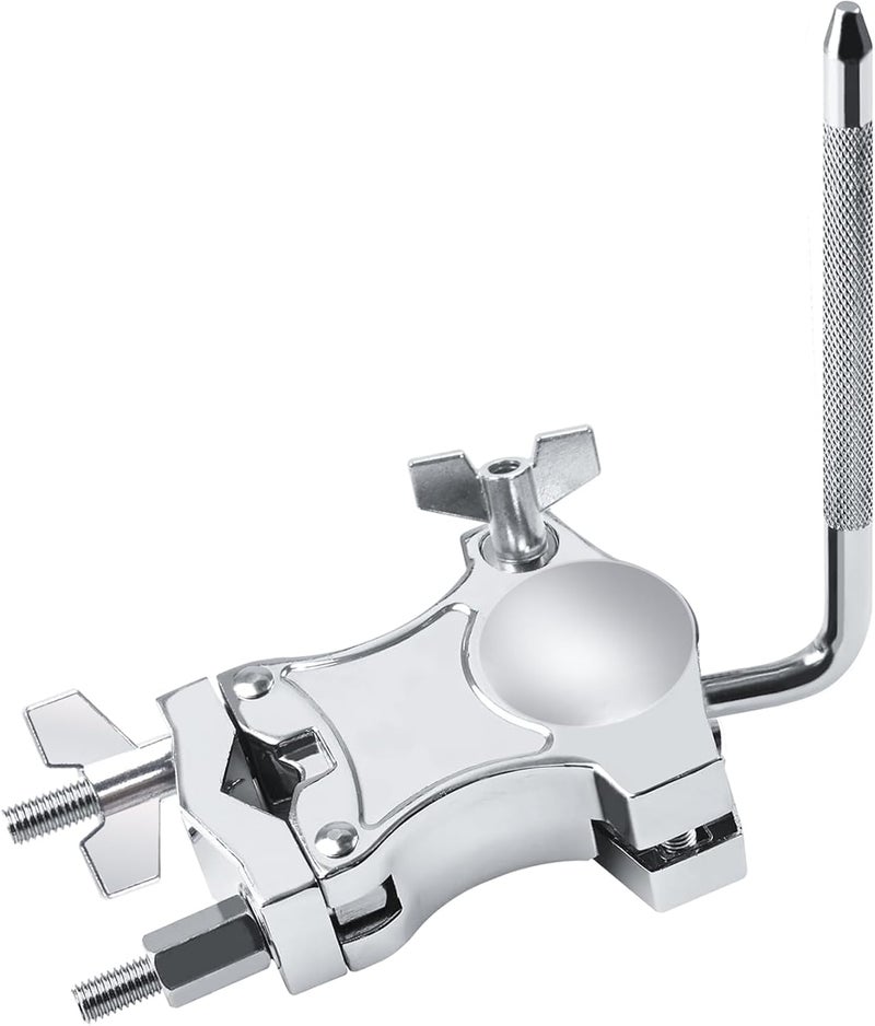 Seteol L-Rod Cowbells Cymbal Clamp, Heavy-Duty Cowbell Mount Percussion Holder Extension Arm Clip, 360°Rotation Universal Mount for Cowbells, Jam Blocks & Handheld Percussion Instrument Accessories - Image 2
